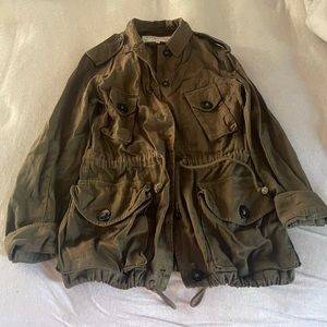 Olive Cargo Jacket Size XXS